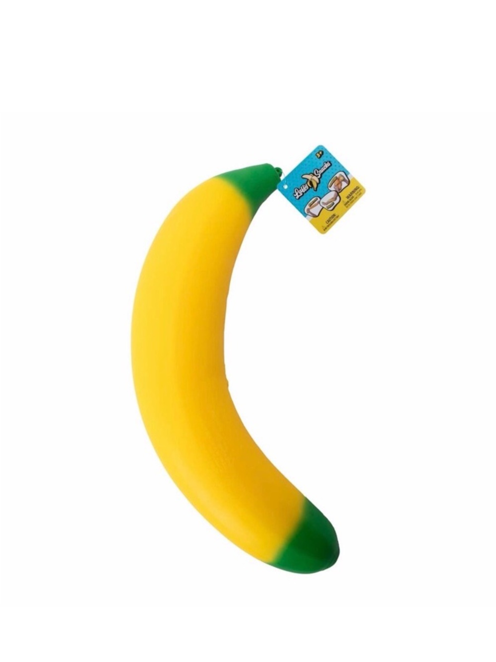 Sunny Days Laffy Snacks Squishy Stretchy Banana Toy 18" new with tags Squeeze
